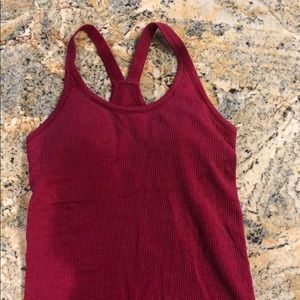 Red lululemon tank top